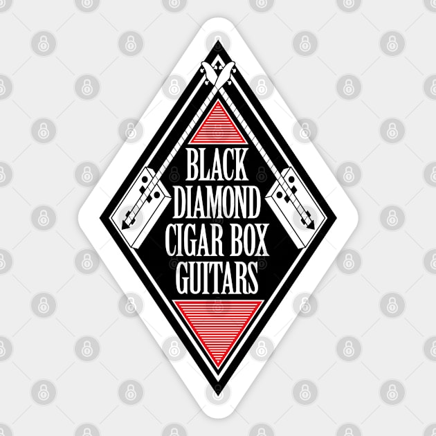 Black Diamond Cigar Box Guitars Australia Sticker by Timeless Chaos